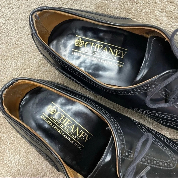 JOSEPH CHEANEY Black Leather Oxford Dress Shoes size 11 - Picture 10 of 15